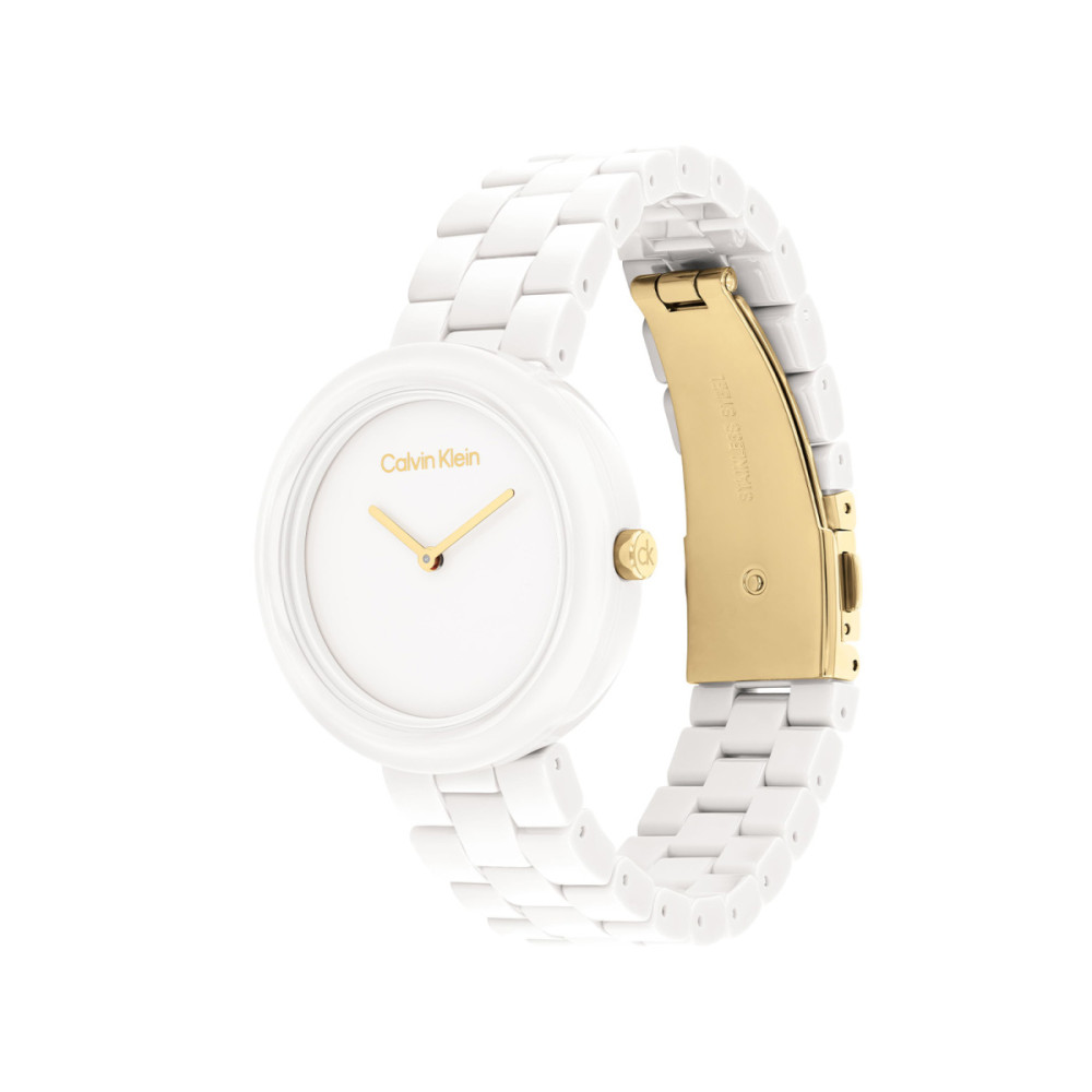 calvin-klein-pure-ck25100072-dameshorloge-wit-keramiek-rond-goudkleurige-wijzers-schakelband-o-34-mm
