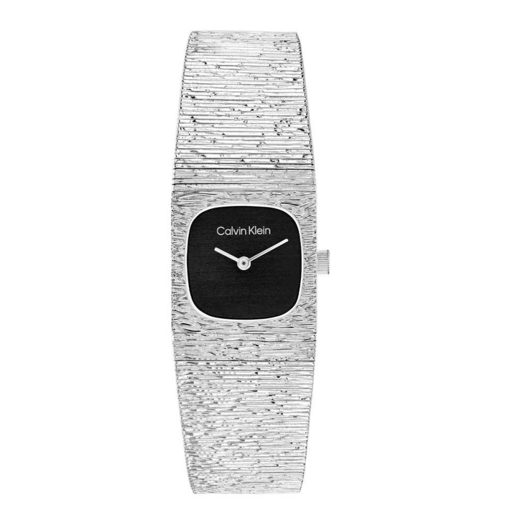 calvin-klein-sophistic-square-ck25100181-geribbeld-dameshorloge-zilverkleurig-staal-zwart-vierkant-20-mm