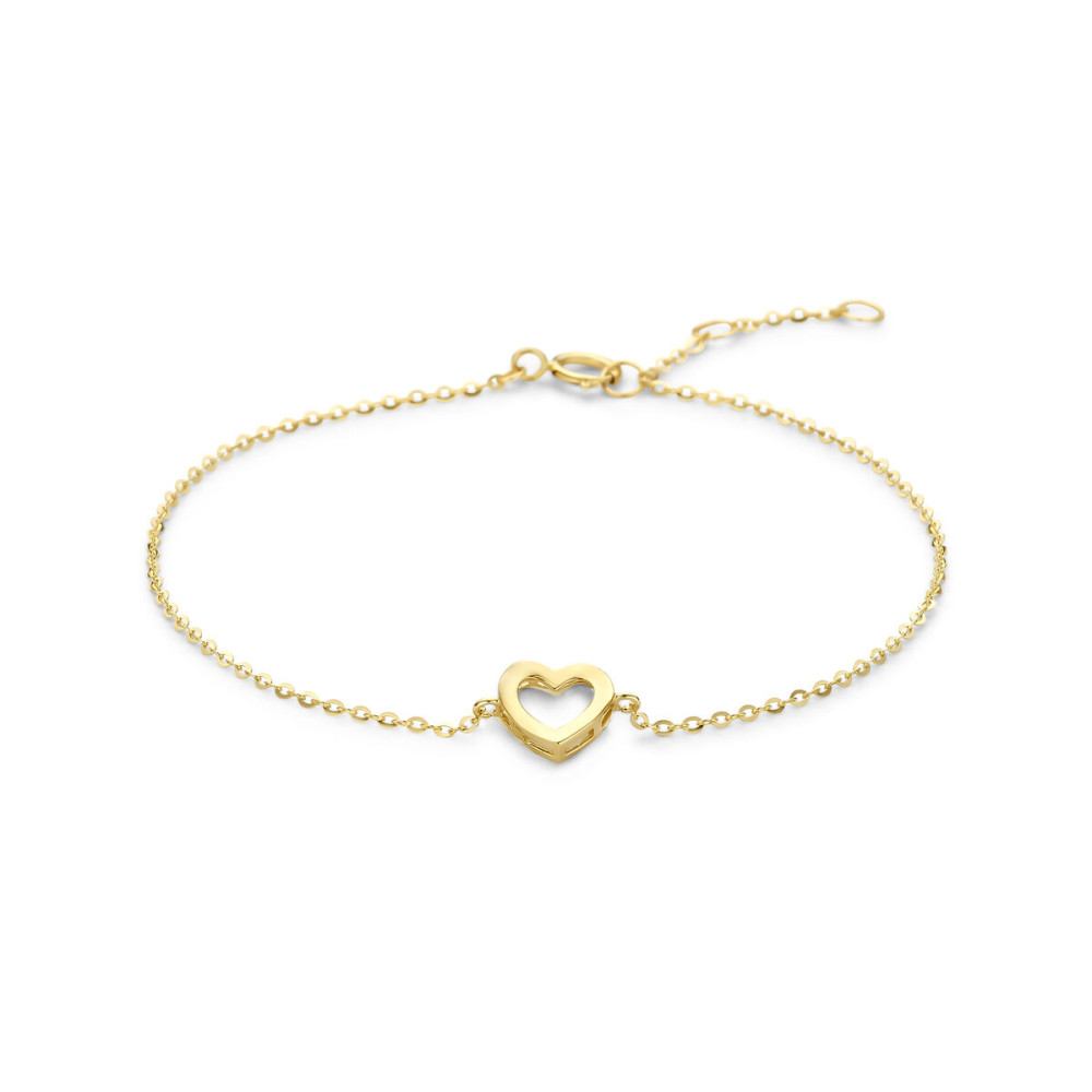 14-karaat-gouden-armband-met-open-hartjes-hanger-lengte-16-5-cm-18-5-cm
