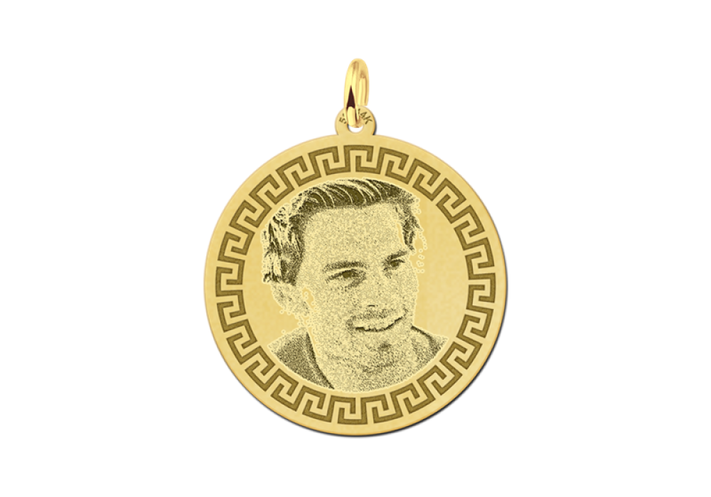 names4ever-14-karaat-gouden-ronde-hanger-met-meanderrand-27-mm