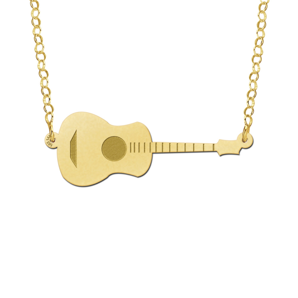 14-karaat-gouden-ketting-met-gitaar-hanger-lengte-42-cm