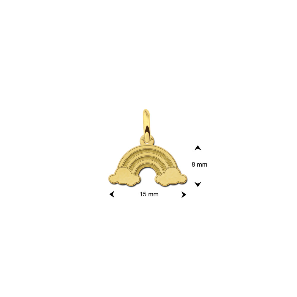14-karaat-gouden-regenboog-hanger-15-mm-breed-hoogte-8-mm