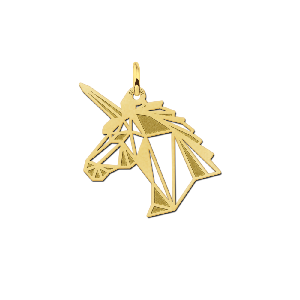 gouden-geometrische-eenhoorn-hanger
