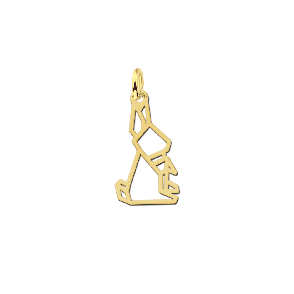 gouden-geometrische-hanger-met-een-zittend-konijn