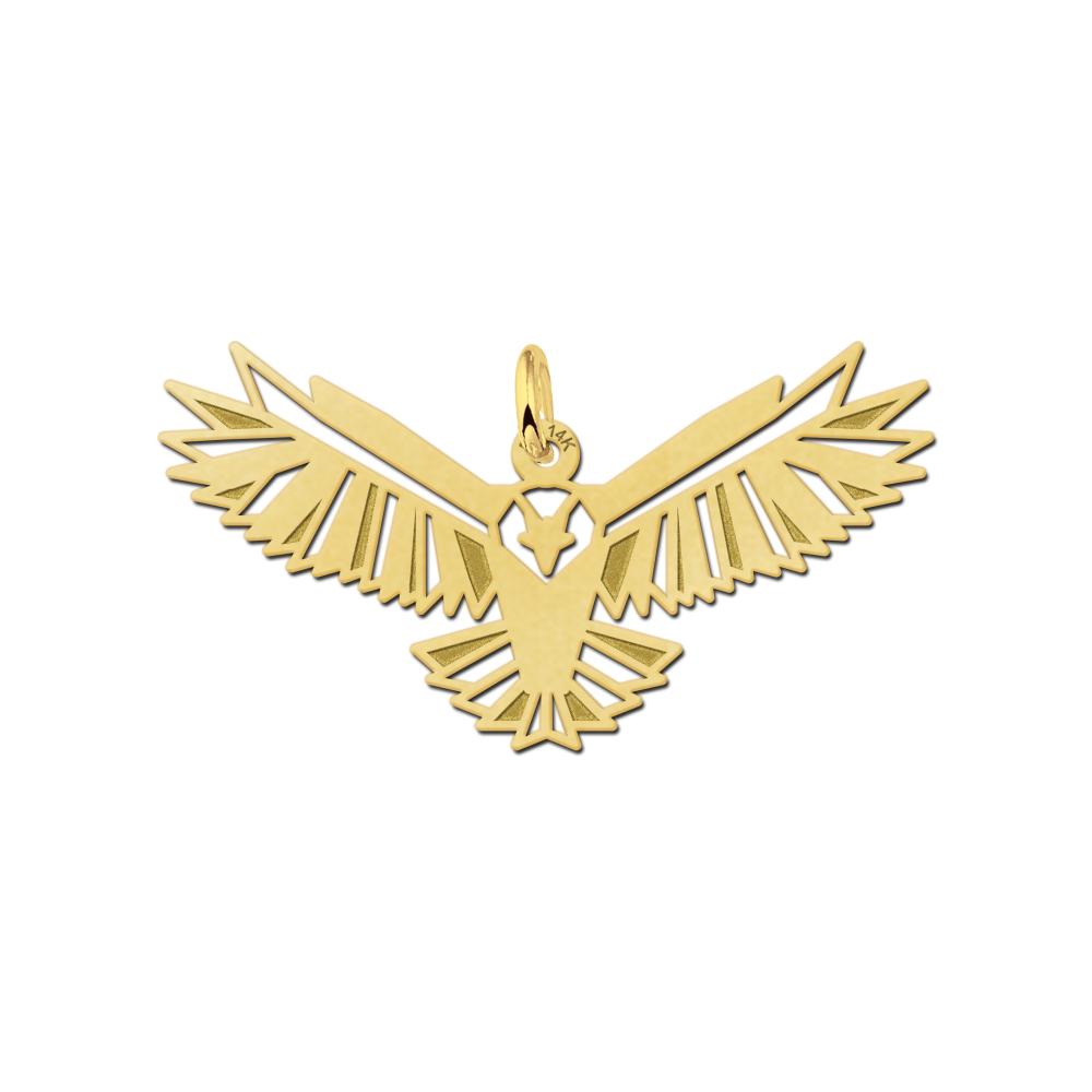 gouden-geometrische-hanger-van-een-adelaar