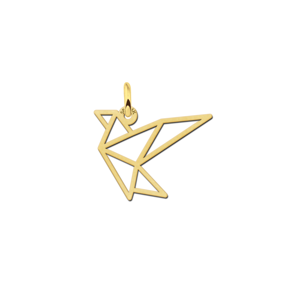 gouden-geometrische-vogel-hanger