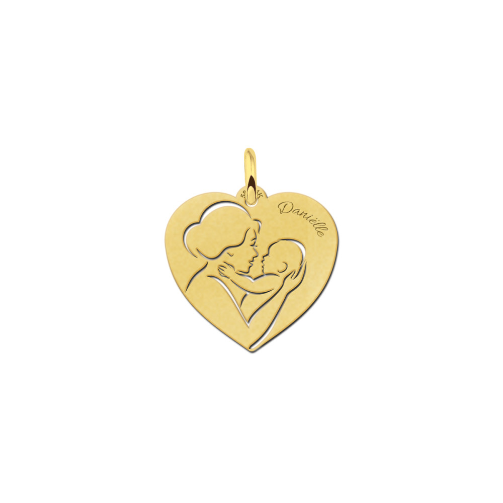 gouden-graveerhanger-hartje-met-moeder-en-kind-19-5-mm-breed-hoogte-18-mm