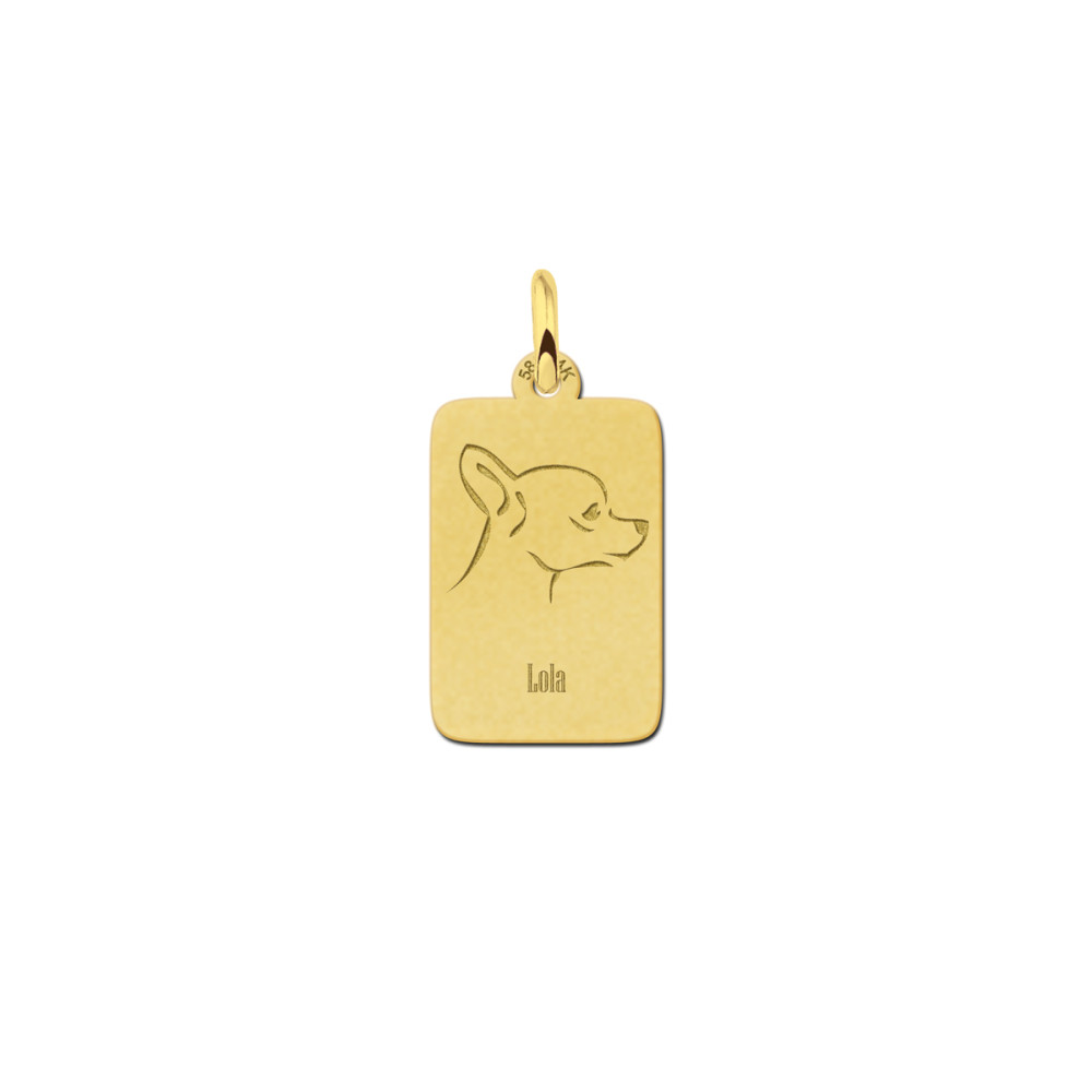 gouden-graveerplaatje-met-het-profiel-van-een-chihuahua-12-mm-hoogte-18-mm