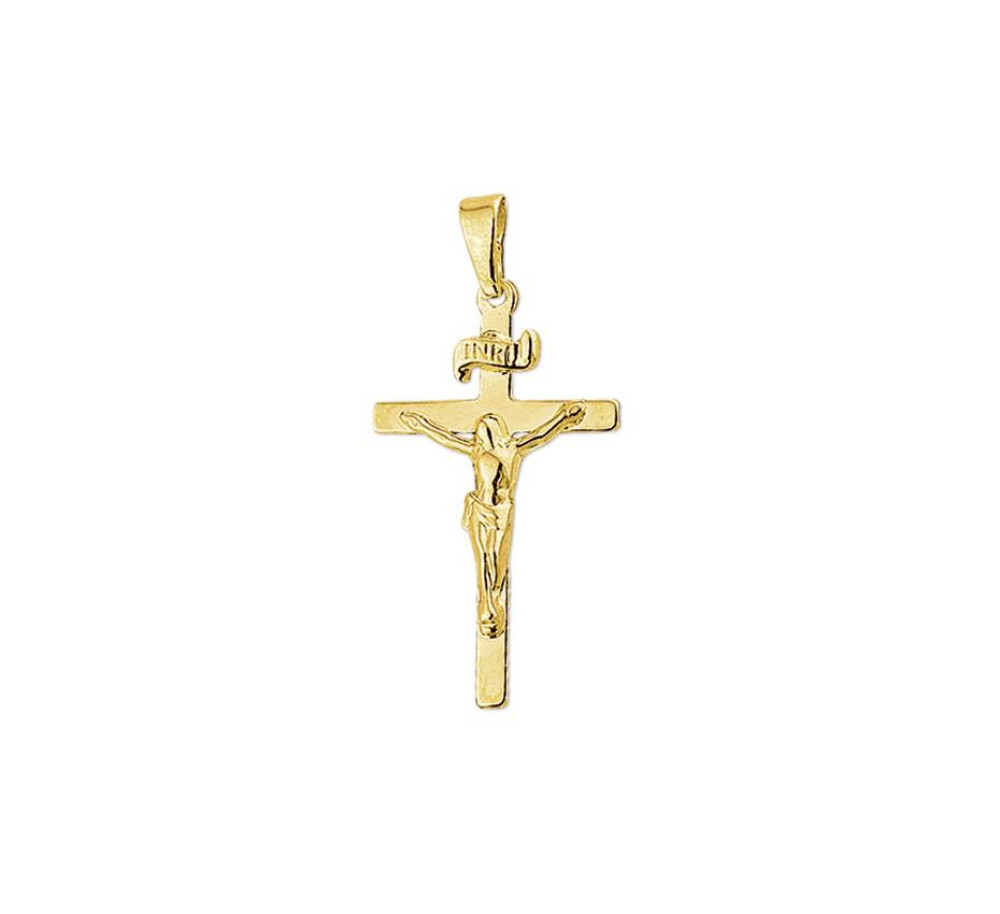 14-karaat-gouden-kruis-hanger-met-corpus-26-mm-x-15-mm