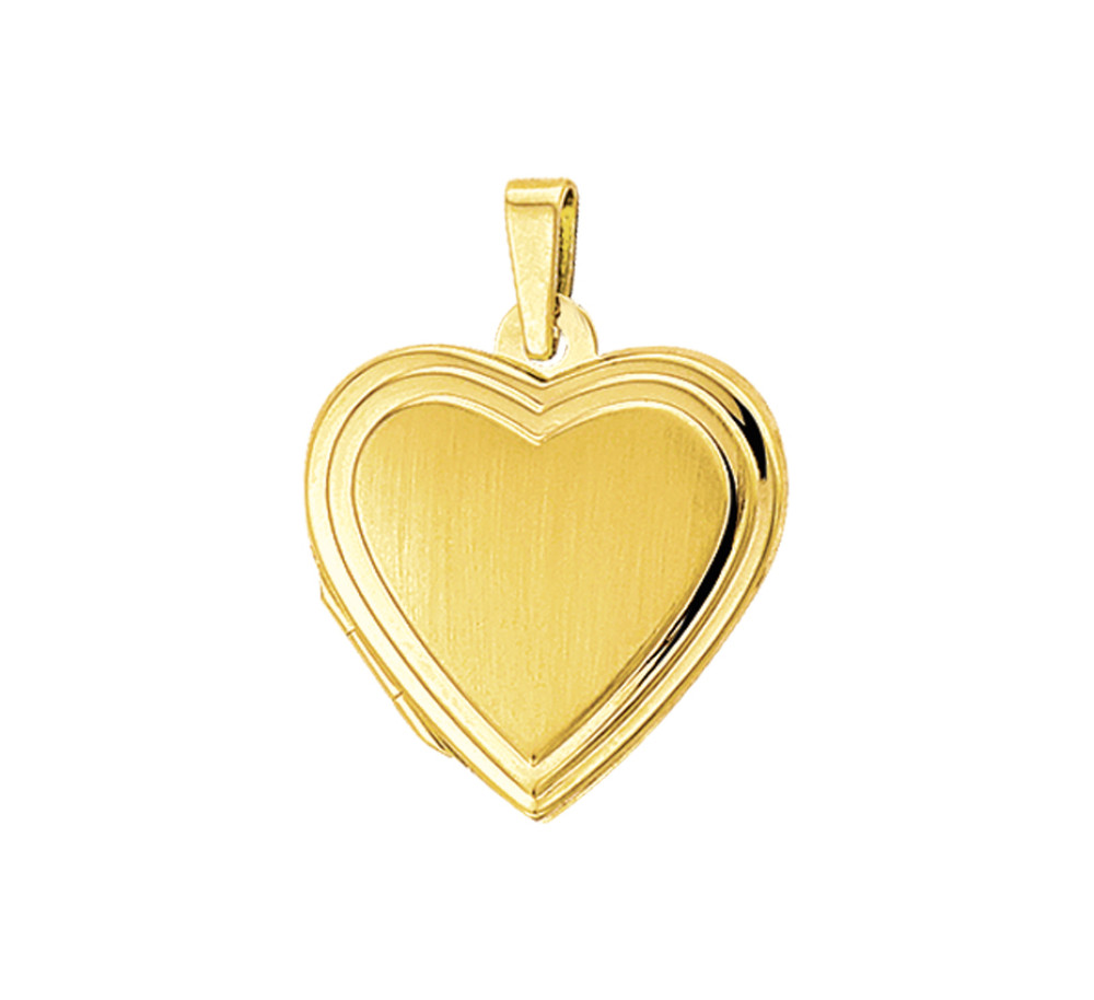 14-karaat-gouden-medaillon-met-glanzende-en-matte-hartjes-18-5-mm-x-19-mm