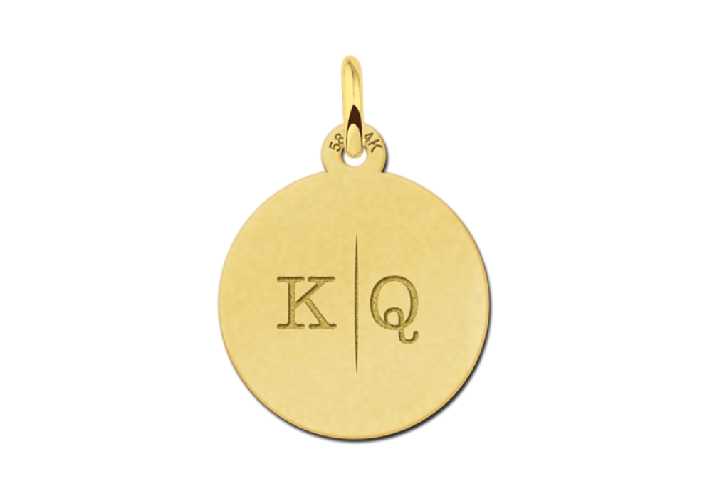 names4ever-14-karaat-gouden-hanger-met-twee-letters-diameter-15-mm