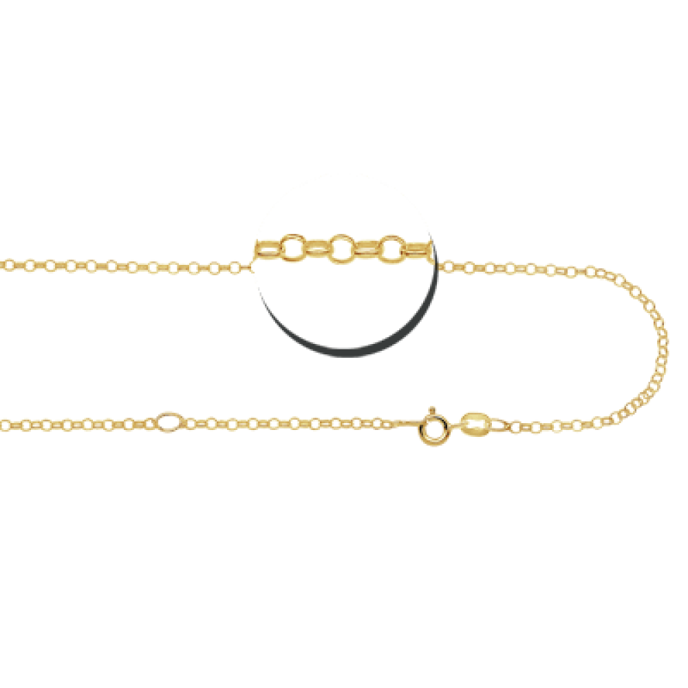 names4ever-ghev005-gouden-hartjesketting-met-vingerafdruk-lengte-verstelbaar-45-50-cm