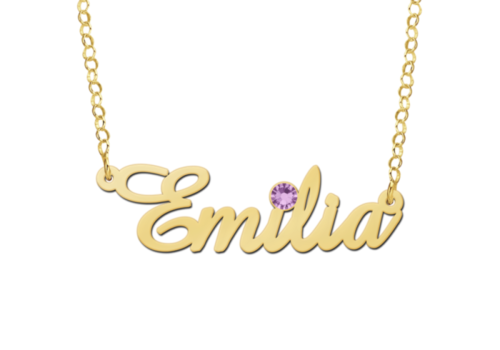 names4ever-gnk68-gouden-naamketting-met-geboortesteen-model-emilia