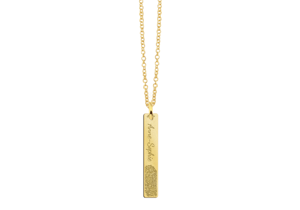 names4ever-gouden-bar-hanger-met-vingerafdruk-en-naam-hoogte-32-mm