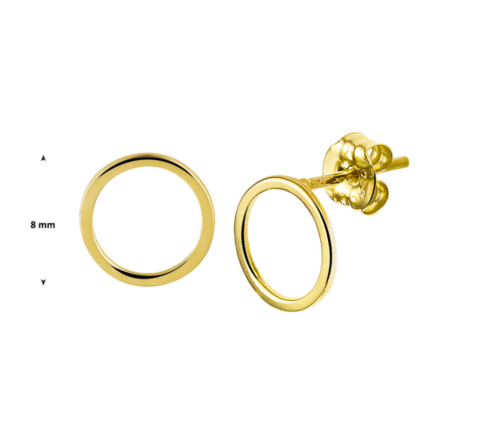 ronde-gouden-oorknopjes-14-karaat