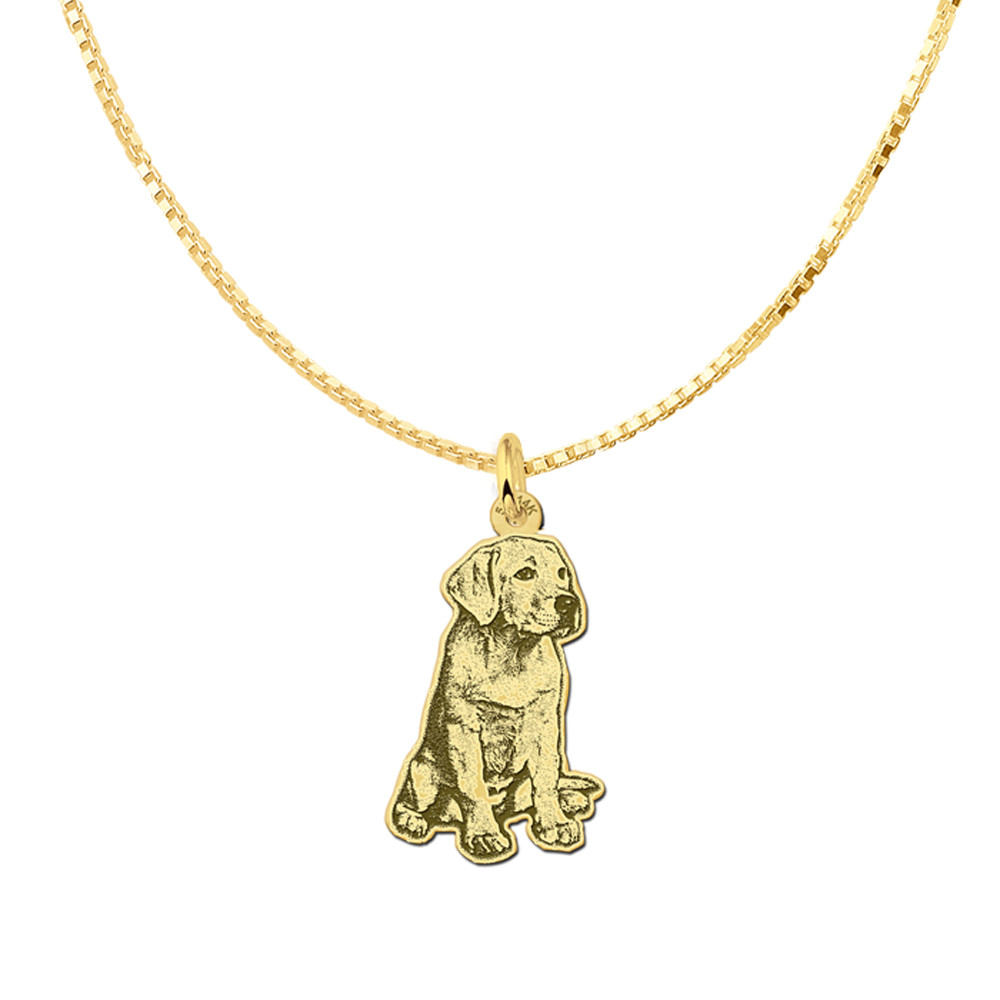 gouden-names4ever-hanger-zittende-hond-hoogte-23-5-mm