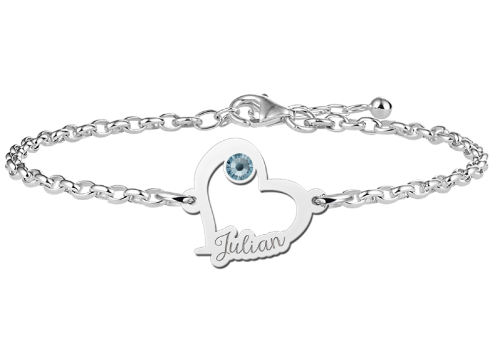 names4ever-mj016362-zilveren-hartjes-armband-met-blauwe-geboortesteen-en-gravure-optie
