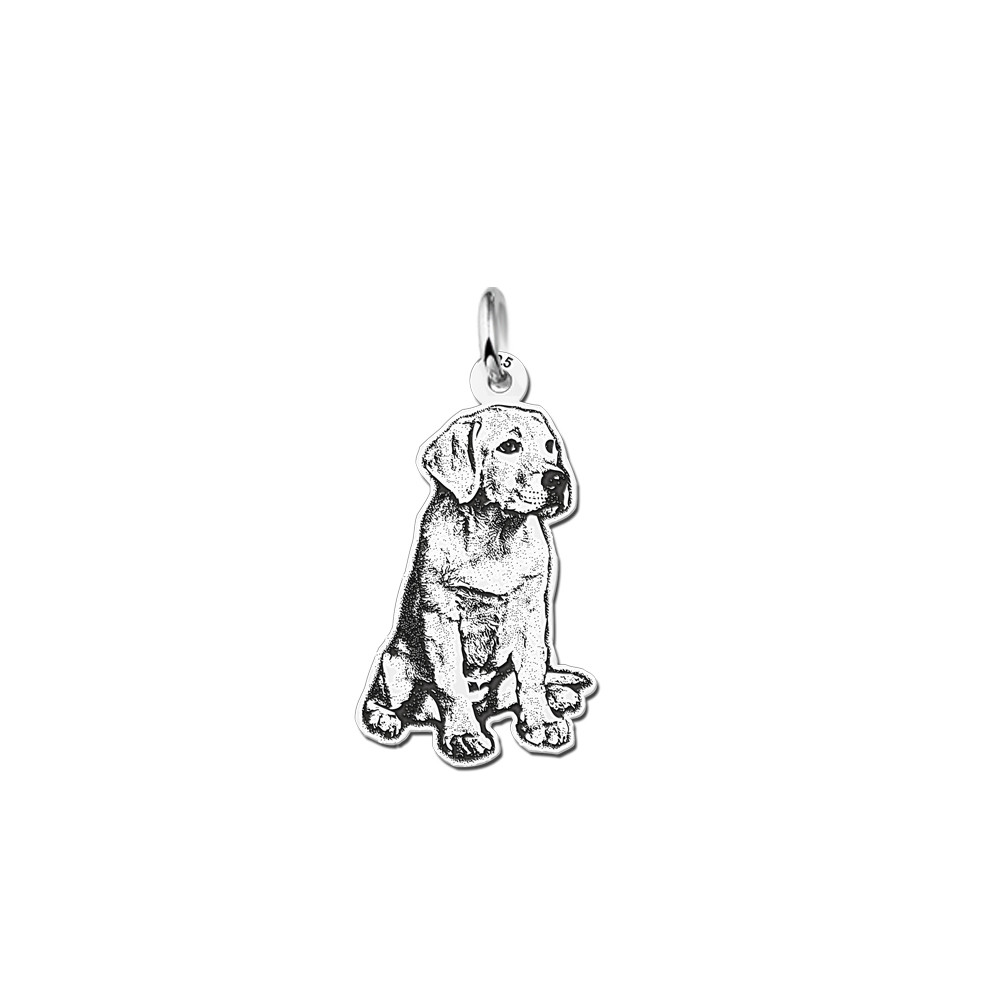 zilveren-names4ever-hanger-zittende-hond-hoogte-23-5-mm