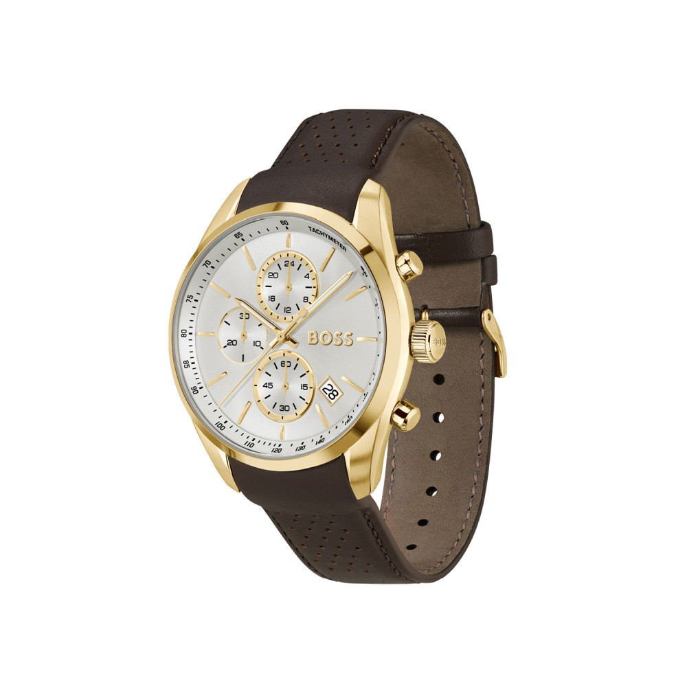 boss-grand-prix-hb1514225-chronograaf-herenhorloge-met-bruine-leren-band