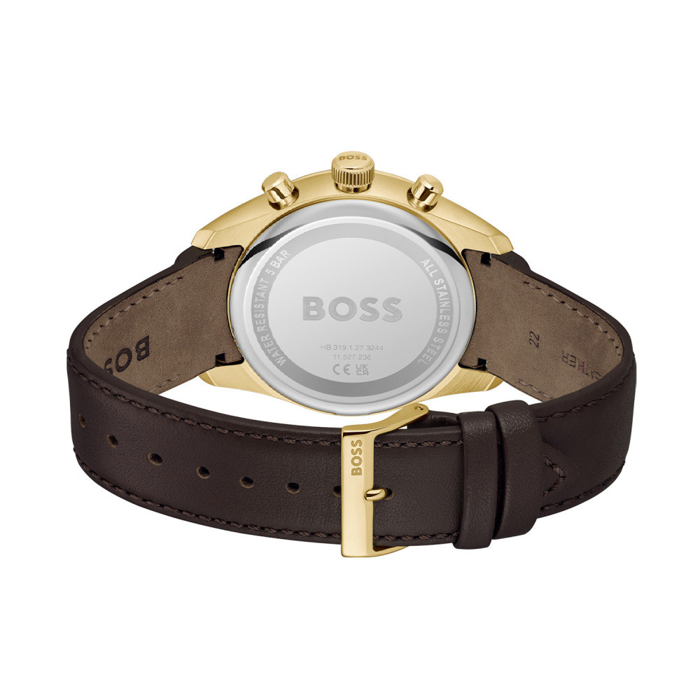 boss-grand-prix-hb1514225-chronograaf-herenhorloge-met-bruine-leren-band