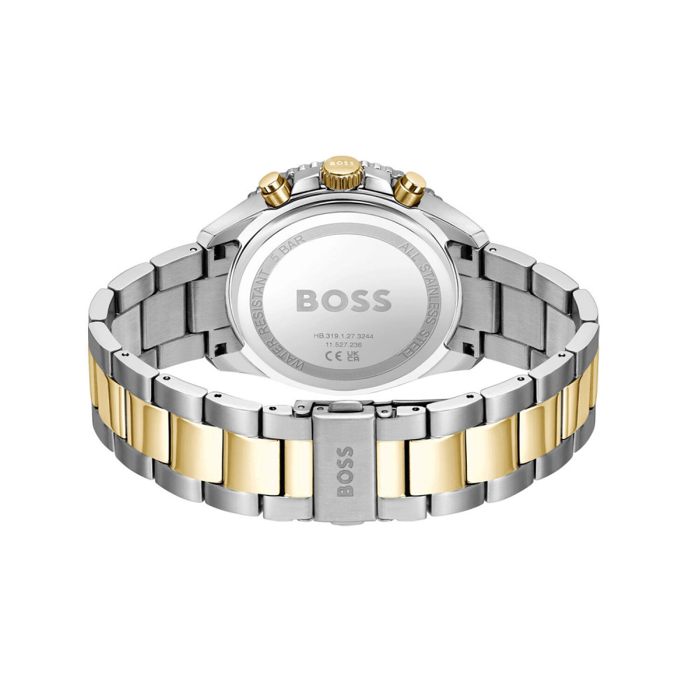 boss-runner-hb1514144-bicolor-herenhorloge-met-grijze-wijzerplaat-en-chronograaf-diameter-43-mm