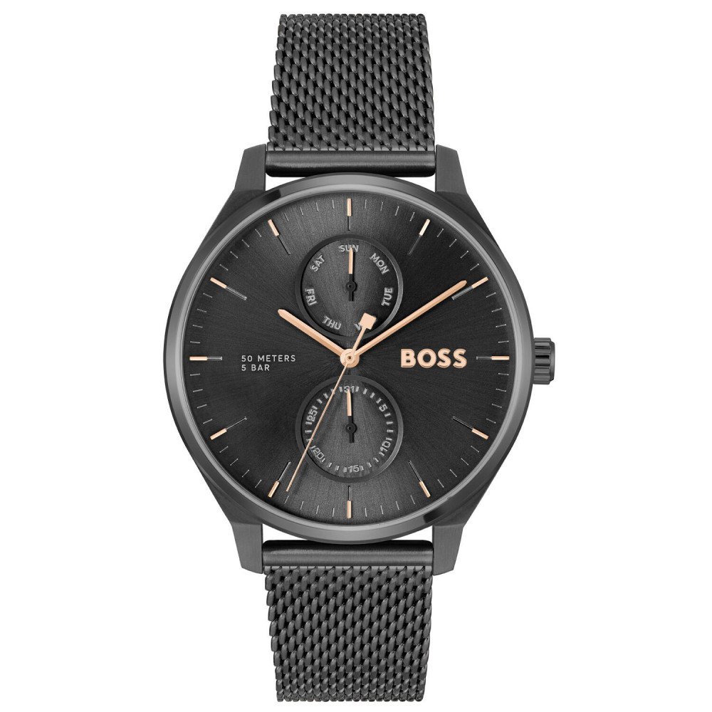 boss-tyler-hb1514105-stijlvol-herenhorloge-met-zwarte-milanese-band-diameter-43-mm