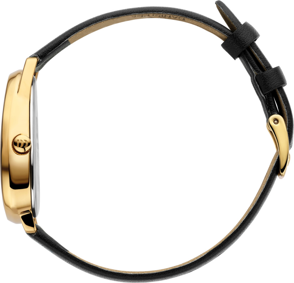danish-design-frihed-fjordsten-iv15q1306-zwart-leren-dameshorloge-asymmetrische-gold-plated-kast-26-mm