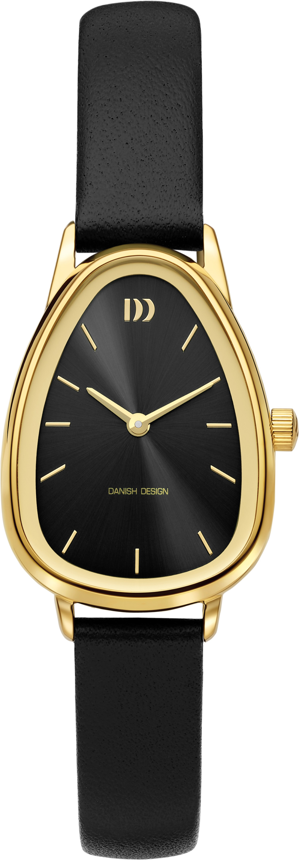 danish-design-frihed-fjordsten-iv15q1306-zwart-leren-dameshorloge-asymmetrische-gold-plated-kast-26-mm