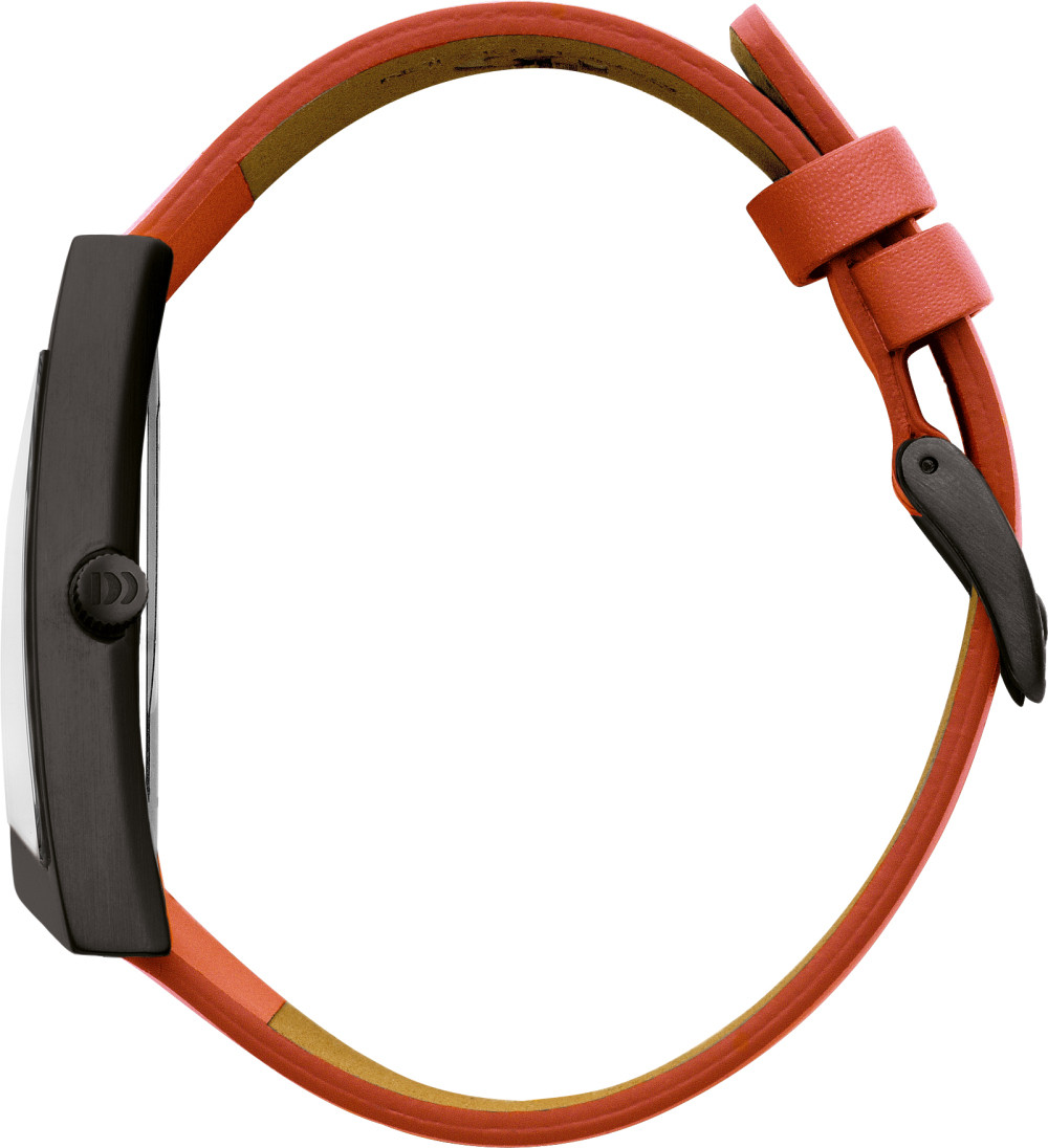 danish-design-frihed-squeezy-iv20q1207-dameshorloge-staal-leder-zwart-rood-o-26-mm