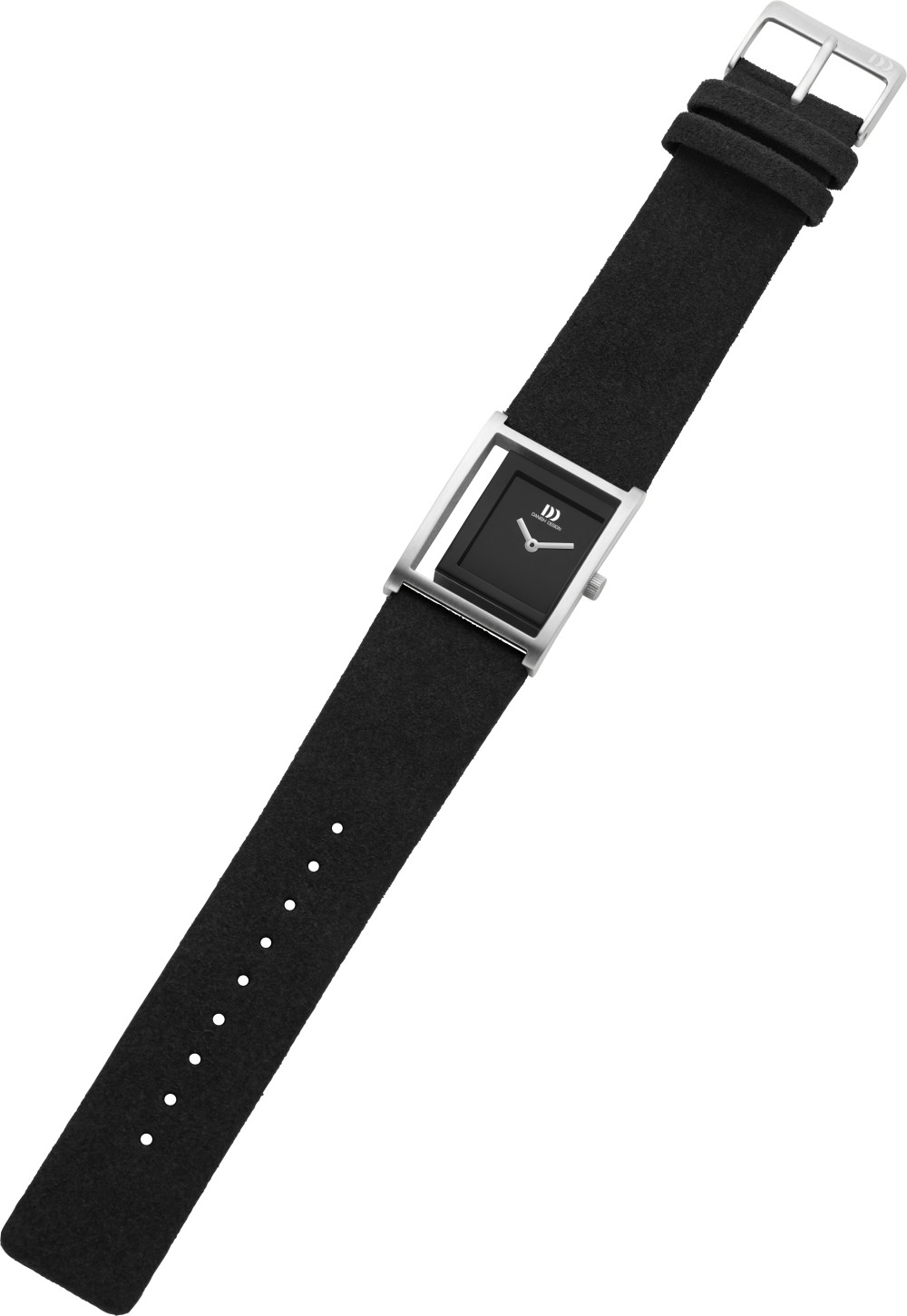 danish-design-pico-black-iv13q1292-dameshorloge-staal-leer-zilverkleurig-zwart-34-mm