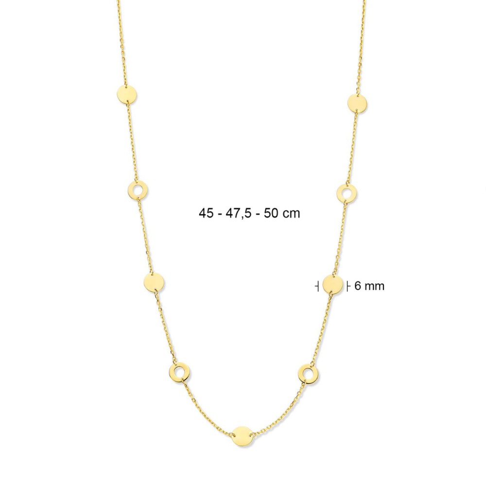 jackie-gold-barceloneta-jkn23302-ketting-discs-geelgoud-14-karaat-lengte-45-475-50-cm