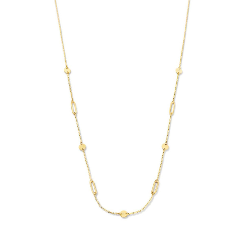 jackie-gold-beaux-arts-jkn22254-ketting-schijfjes-paperclipsschakels-geelgoud-14-karaat-lengte-45-475-50-cm