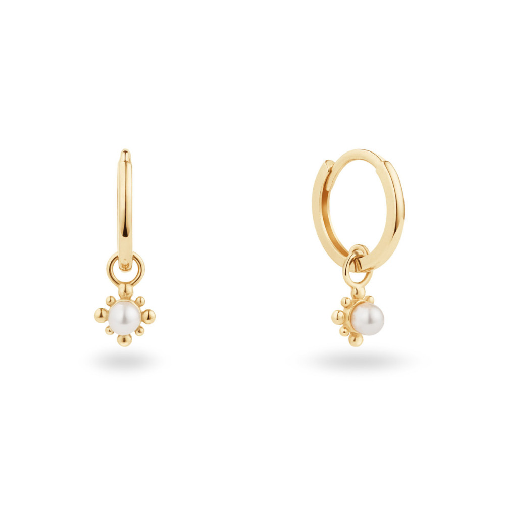 jackie-gold-boulders-beach-jke26-624-oorringen-goud-14-karaat-bloem-parel-hanger-22-mm-hoog