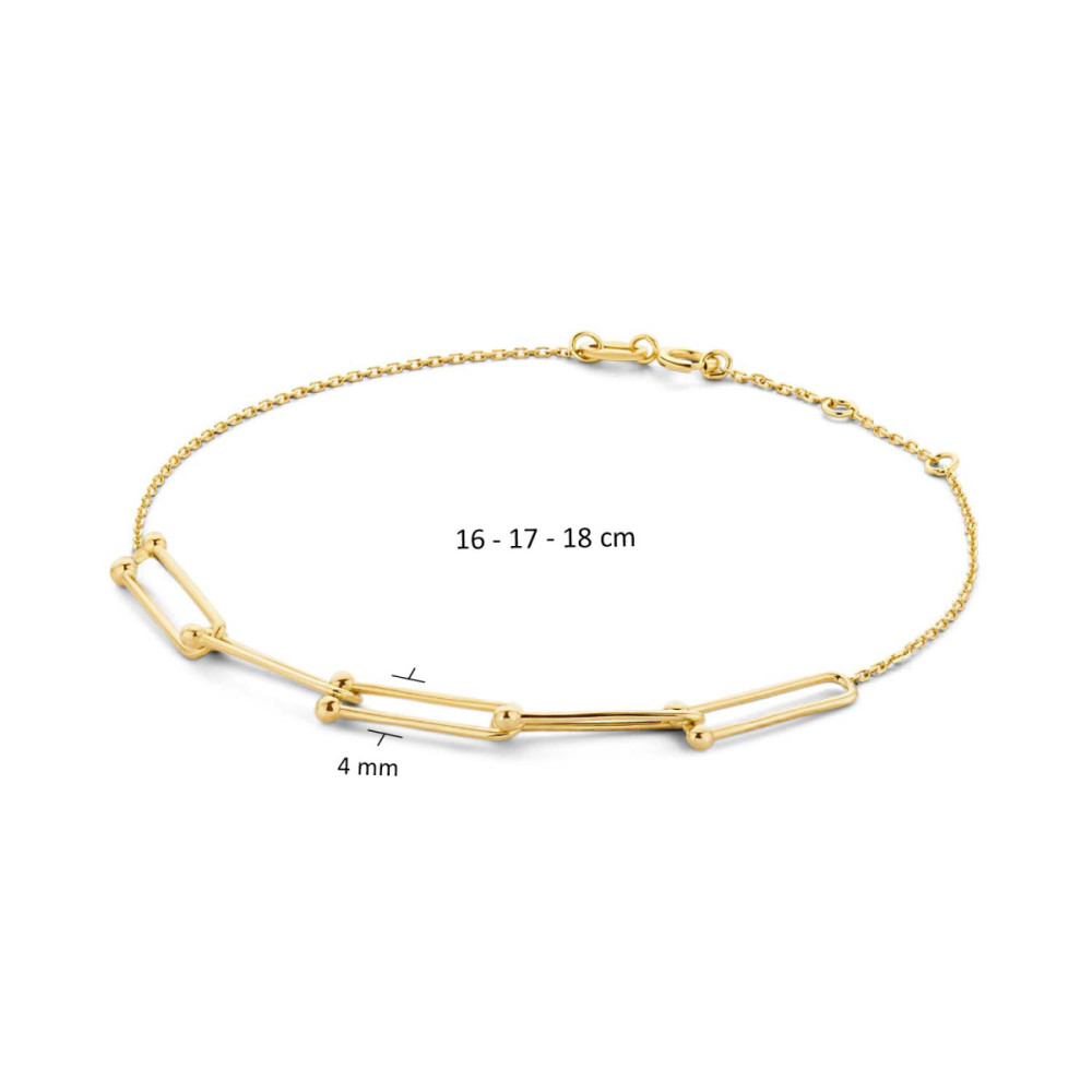 jackie-gold-capri-link-jkb22-205-armband-goud-14-karaat-rechthoekige-schakels-lengte-16-17-18-cm
