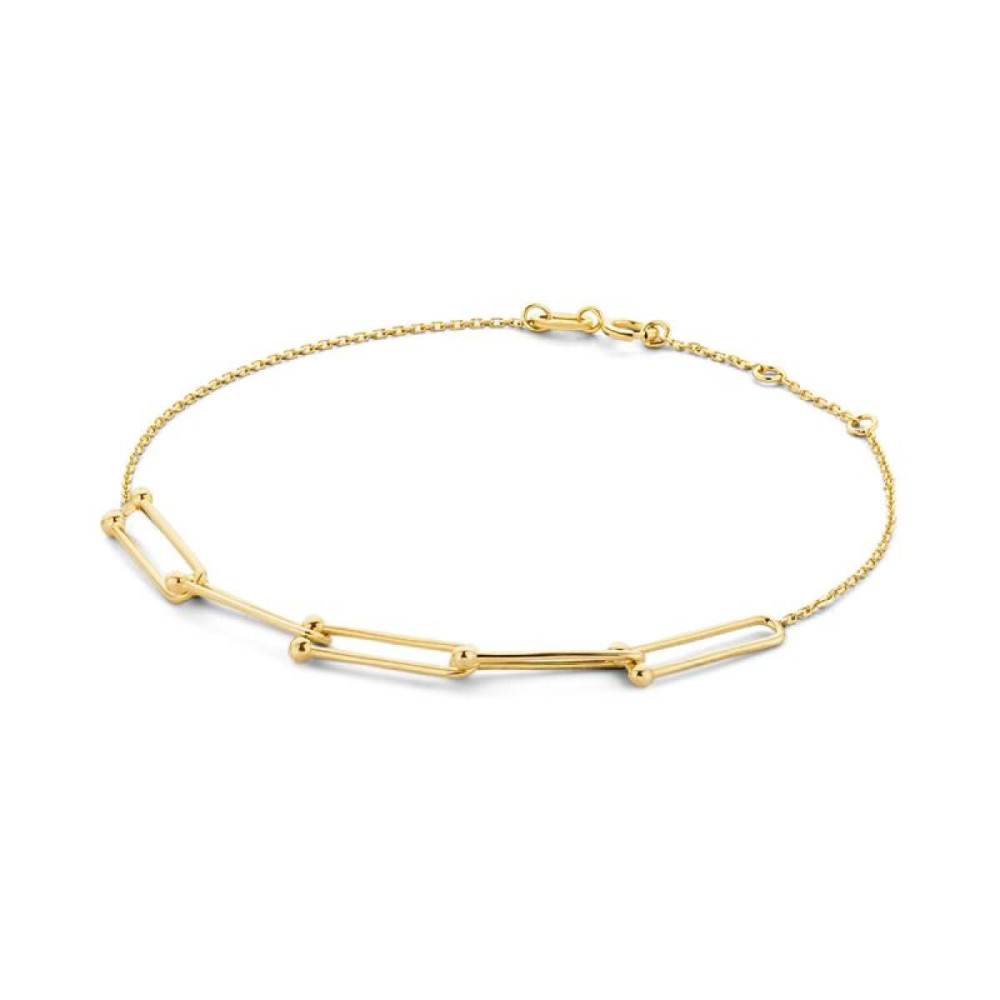 jackie-gold-capri-link-jkb22-205-armband-goud-14-karaat-rechthoekige-schakels-lengte-16-17-18-cm