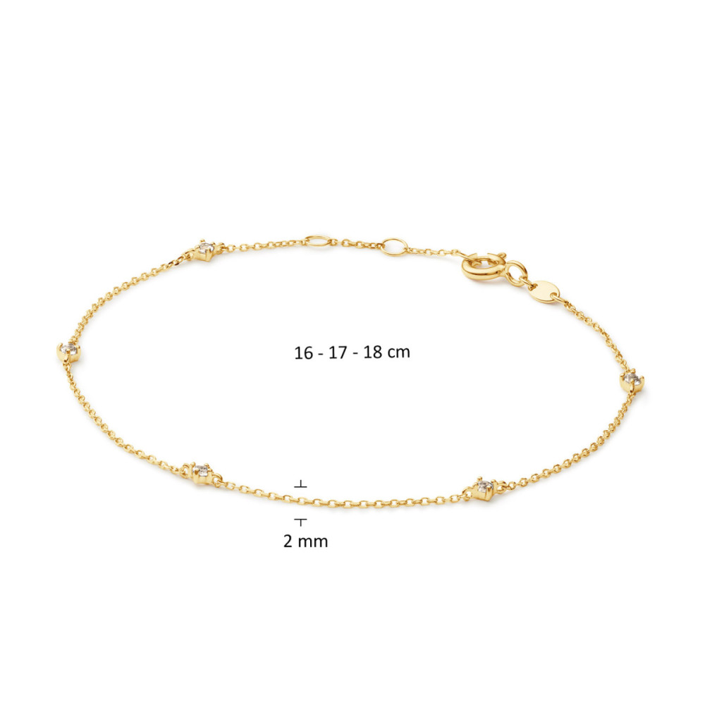 jackie-gold-celebration-jkb25585-armband-topaas-14-karaat-geelgoud-goudkeurig-transparant-16-17-18-cm