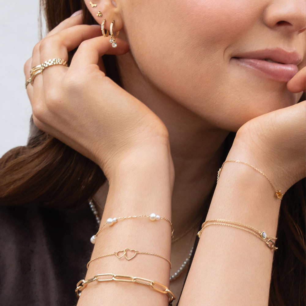 jackie-gold-connected-love-jkb25559-armband-hartjes-geelgoud-14-karaat-lengte-16-17-18-cm