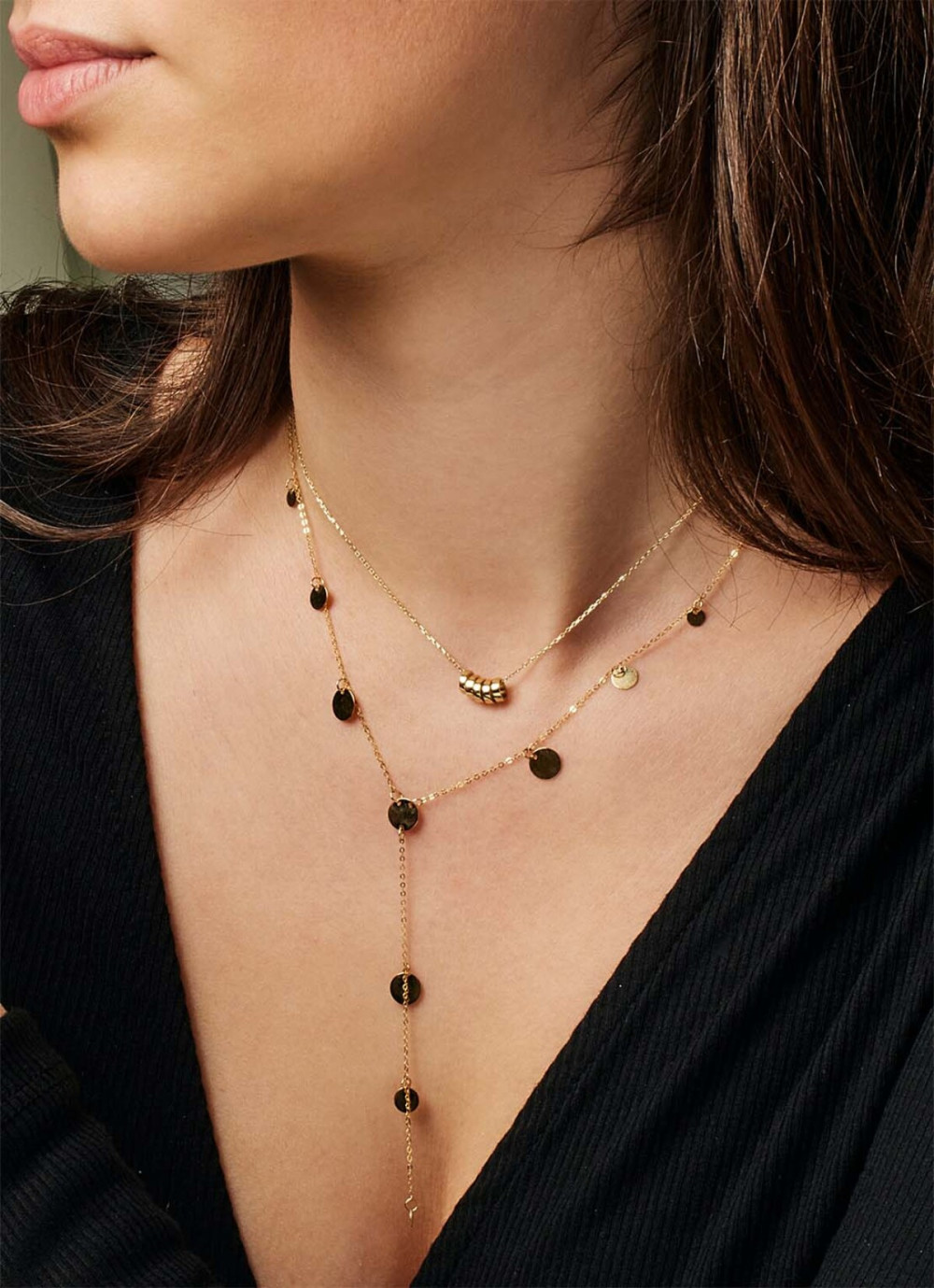 jackie-gold-dazzle-jkn20020-ketting-y-vorm-schijfjes-geelgoud-14-karaat-lengte-40-425-45-cm