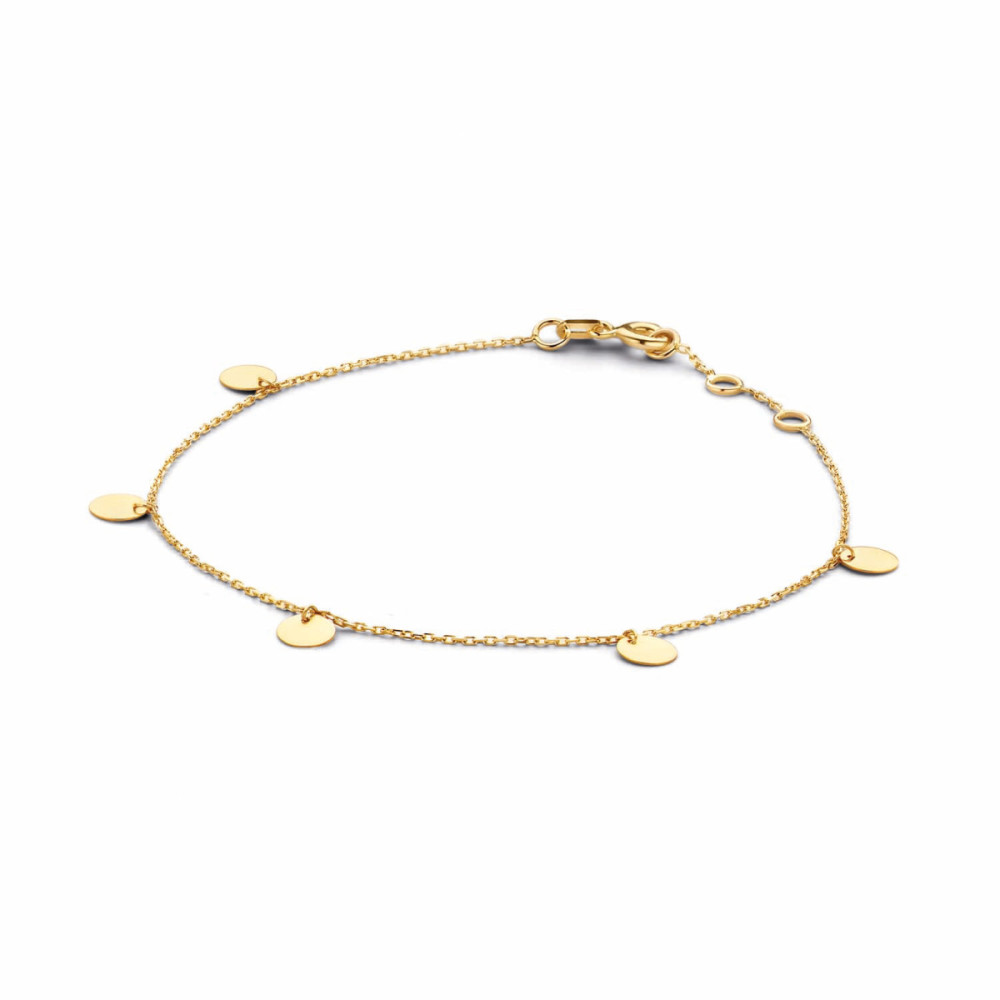 jackie-gold-discs-jkb20045-armband-schijfjes-geelgoud-14-karaat-lengte-16-17-18-cm