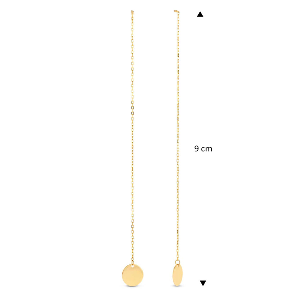 jackie-gold-jke20059-doortrekoorbellen-14-karaat-goud-met-glanzend-rondje-90-mm-hoog