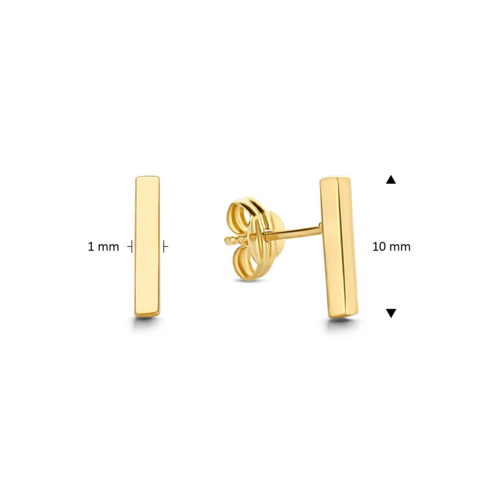 jackie-gold-jke20063-oorknopjes-met-staafje-van-14-karaat-goud-10-mm-hoog-x-1-mm-breed