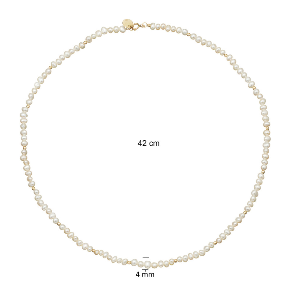 jackie-gold-jkn24-408-parel-ketting-van-14-karaat-goud-4-mm-lengte-42-cm