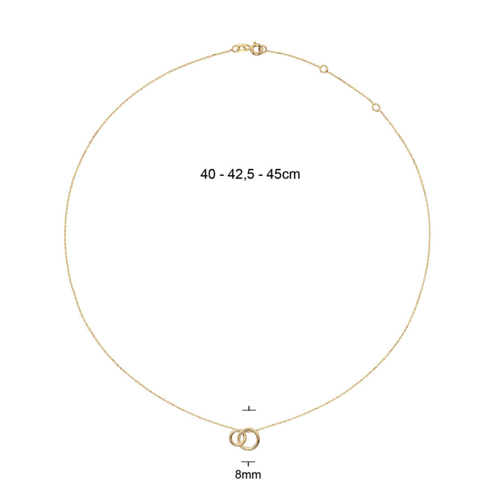 jackie-gold-jkn25-408-ketting-van-goud-met-infinity-cirkels-8-mm-lengte-40-42-5-45-cm