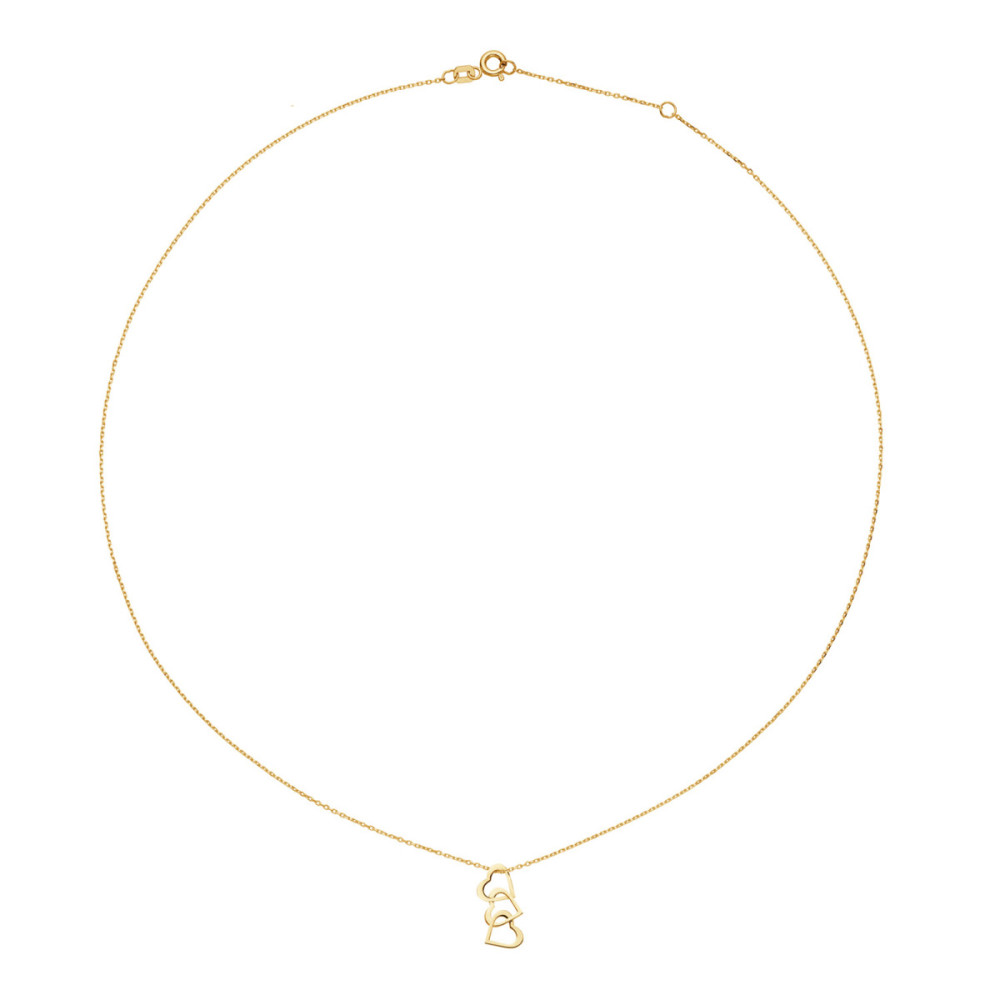 jackie-gold-jkn25-550-ketting-van-14-karaat-goud-met-3-verbonden-hartjes-18-mm-lengte-45-cm