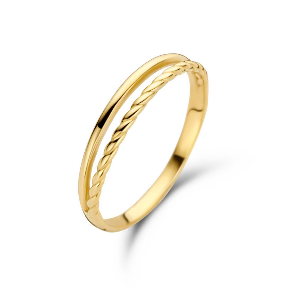 jackie-gold-jkr20-026-ring-met-14-karaat-gouden-gladde-en-gedraaide-band