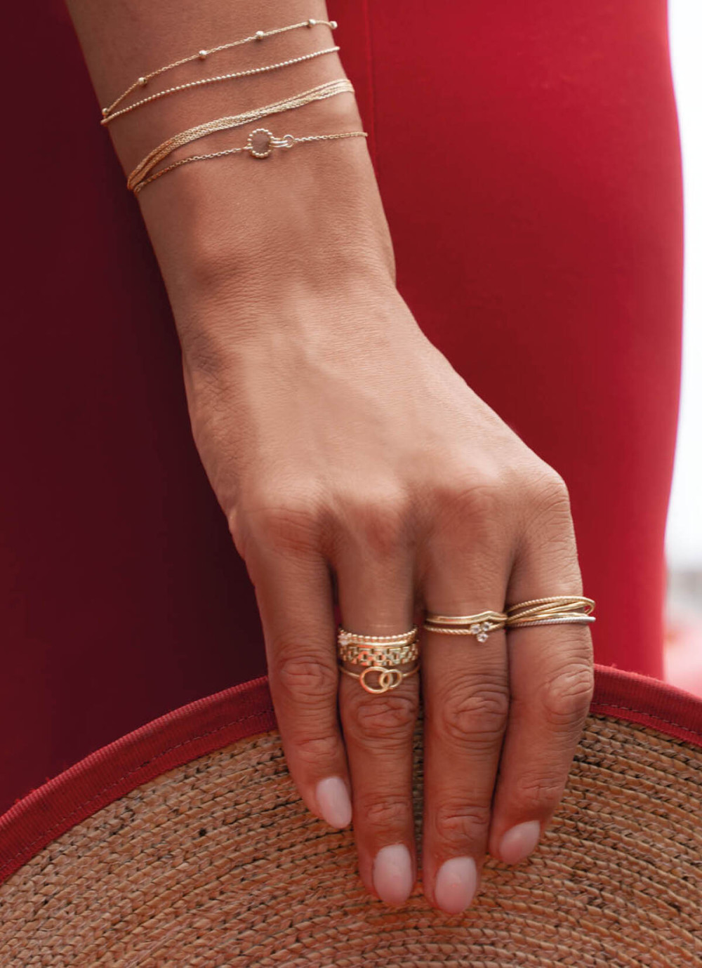 jackie-gold-jkr24-403-bolletjes-schakelring-met-2-14-karaat-gouden-banen-5-mm
