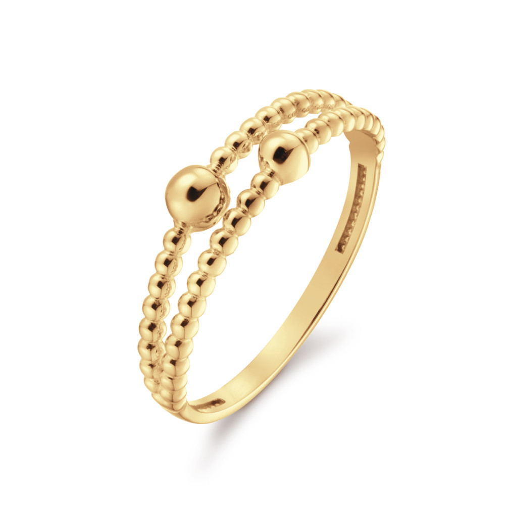 jackie-gold-jkr24-403-bolletjes-schakelring-met-2-14-karaat-gouden-banen-5-mm