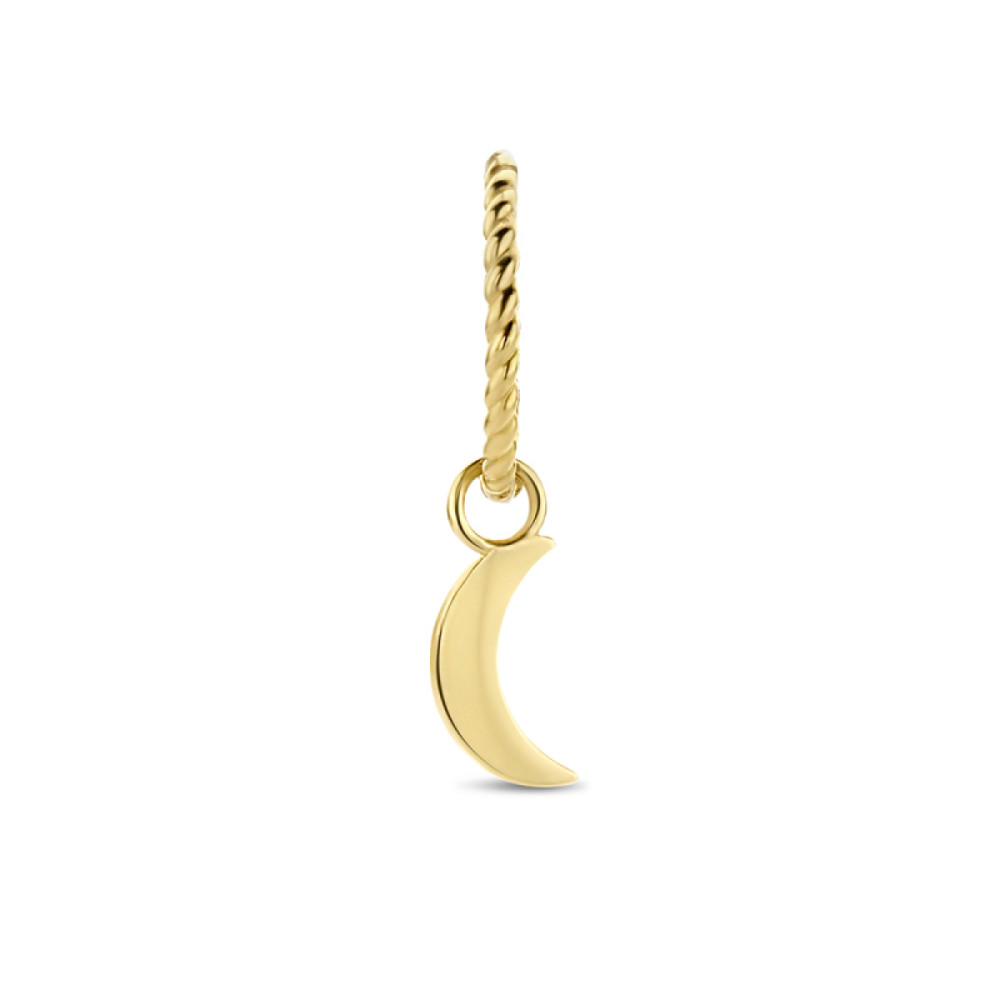 jackie-gold-jks21104-gedraaide-oorring-van-14-karaat-goud-met-maan-hanger-per-stuk