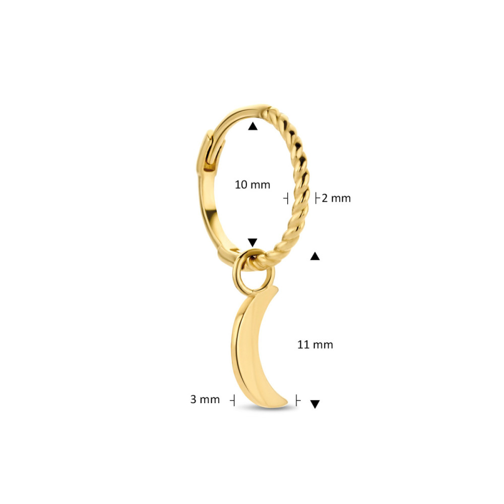 jackie-gold-jks21104-gedraaide-oorring-van-14-karaat-goud-met-maan-hanger-per-stuk