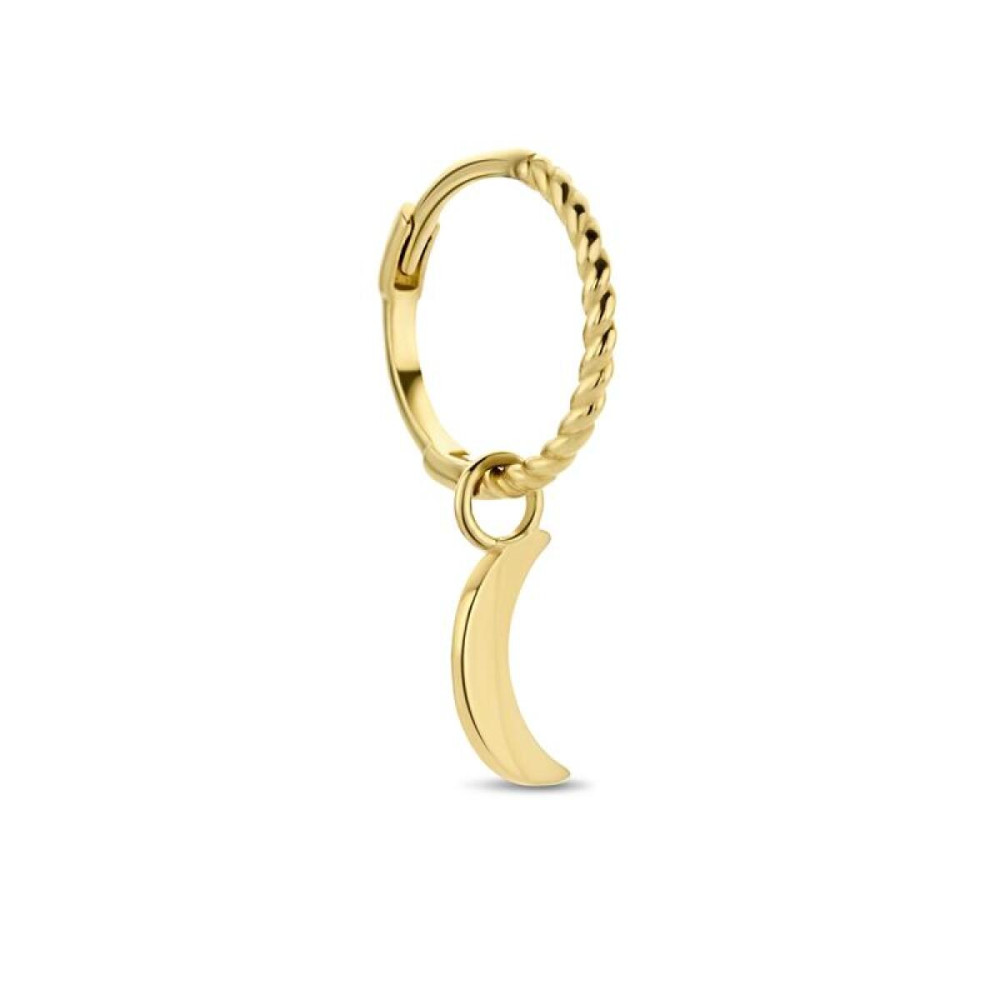 jackie-gold-jks21104-gedraaide-oorring-van-14-karaat-goud-met-maan-hanger-per-stuk